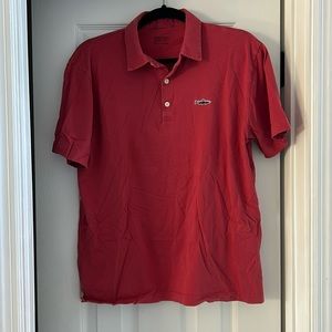 Patagonia red button polo